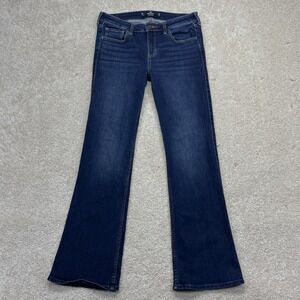 Hollister Jeans Womens 9R Dark Wash Bootcut Soft‎ Stretch Denim W29 L31